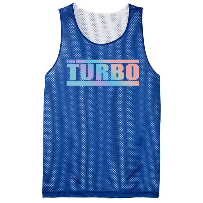 Team Turbo Challenge (Rainbow) Racing Great Gift Mesh Reversible Basketball Jersey Tank