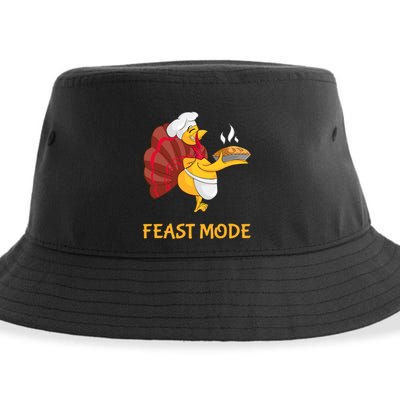 Thanksgiving Turkey Chef Feast Mode Meaningful Gift Sustainable Bucket Hat