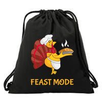 Thanksgiving Turkey Chef Feast Mode Meaningful Gift Drawstring Bag