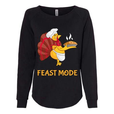 Thanksgiving Turkey Chef Feast Mode Meaningful Gift Womens California Wash Sweatshirt