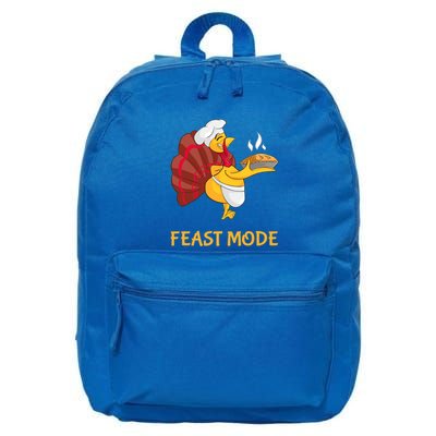 Thanksgiving Turkey Chef Feast Mode Meaningful Gift 16 in Basic Backpack