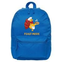 Thanksgiving Turkey Chef Feast Mode Meaningful Gift 16 in Basic Backpack
