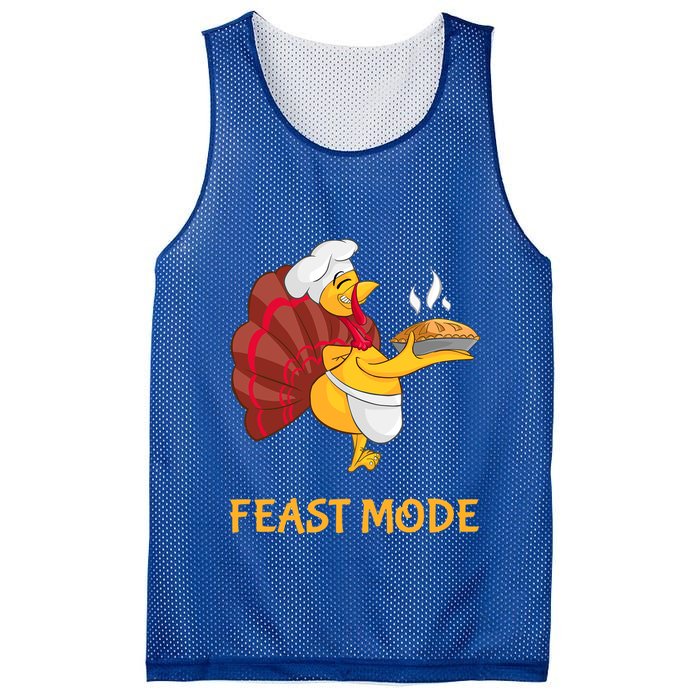 Thanksgiving Turkey Chef Feast Mode Meaningful Gift Mesh Reversible Basketball Jersey Tank