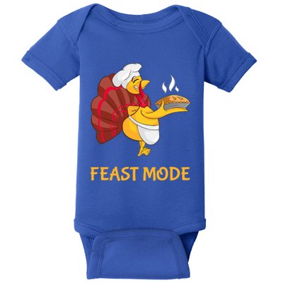 Thanksgiving Turkey Chef Feast Mode Meaningful Gift Baby Bodysuit