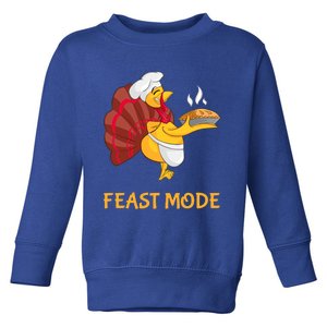 Thanksgiving Turkey Chef Feast Mode Meaningful Gift Toddler Sweatshirt