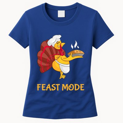 Thanksgiving Turkey Chef Feast Mode Meaningful Gift Womens T-Shirt