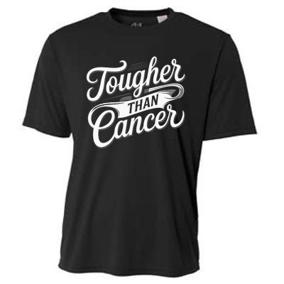 Tougher Than Cancer Fighter Cancer Survivor Cancer Cooling Performance Crew T-Shirt