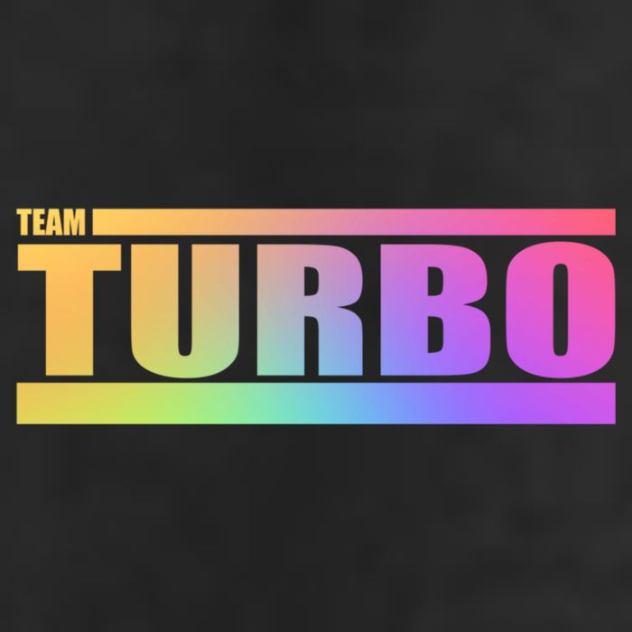 Team Turbo Challenge (Rainbow) Racing Great Gift 7 Panel Mesh Trucker Snapback Hat