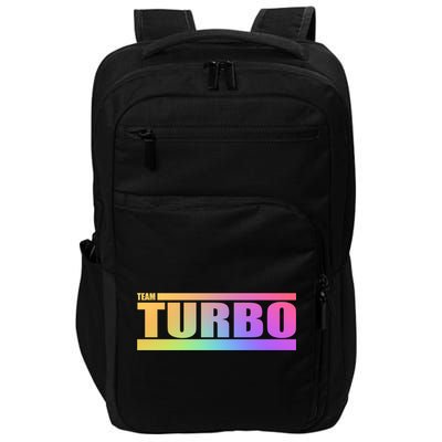 Team Turbo Challenge (Rainbow) Racing Great Gift Impact Tech Backpack