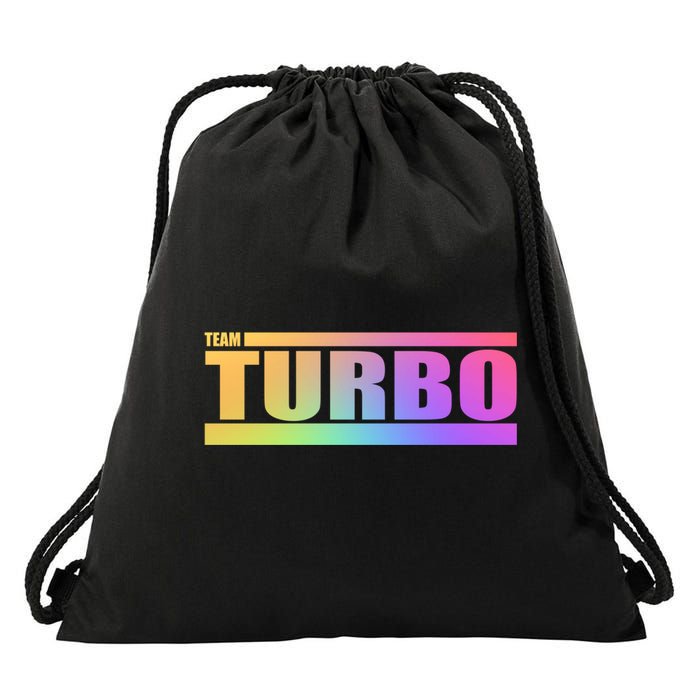 Team Turbo Challenge (Rainbow) Racing Great Gift Drawstring Bag