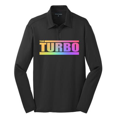 Team Turbo Challenge (Rainbow) Racing Great Gift Silk Touch Performance Long Sleeve Polo