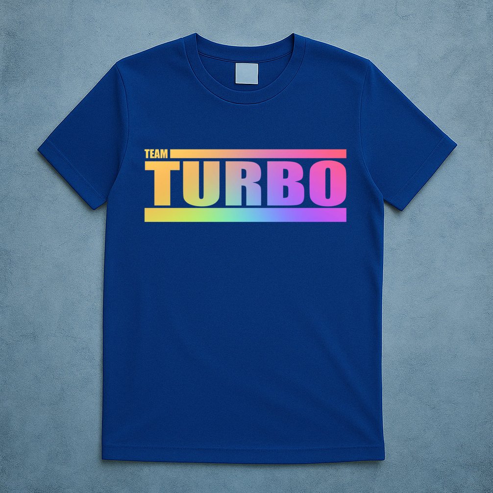 Team Turbo Challenge (Rainbow) Racing Great Gift T-Shirt