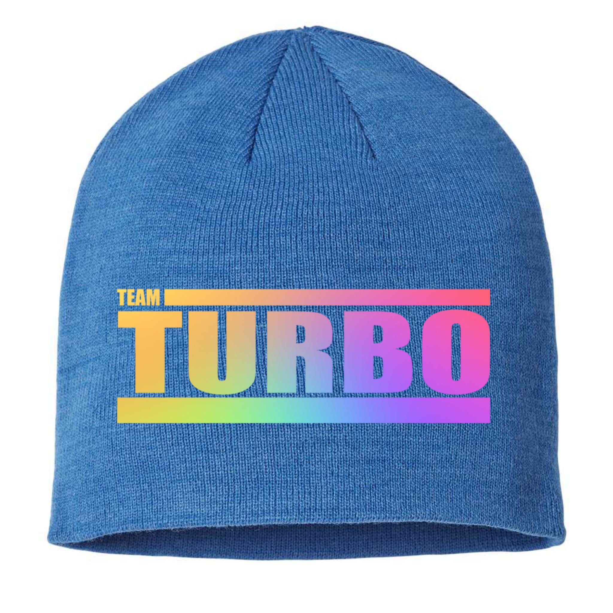 Team Turbo Challenge (Rainbow) Racing Great Gift Sustainable Beanie
