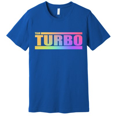 Team Turbo Challenge (Rainbow) Racing Great Gift Premium T-Shirt