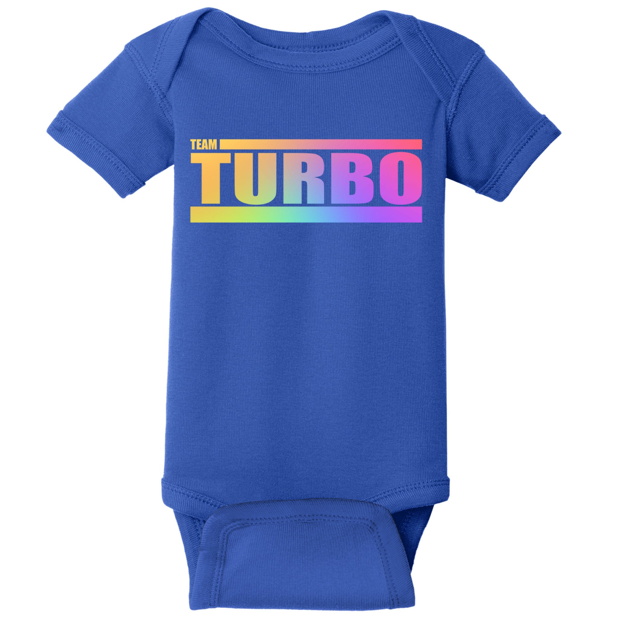 Team Turbo Challenge (Rainbow) Racing Great Gift Baby Bodysuit