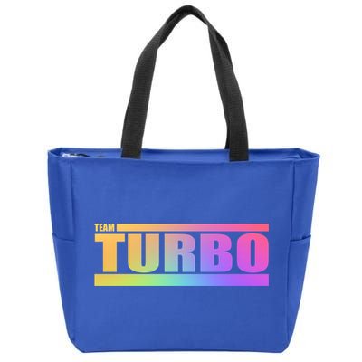 Team Turbo Challenge (Rainbow) Racing Great Gift Zip Tote Bag