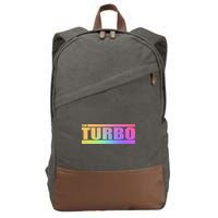 Team Turbo Challenge (Rainbow) Racing Great Gift Cotton Canvas Backpack