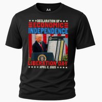 Trump Tariff Chart Declaration Of Economic Independence 2025 Cooling Performance Crew T-Shirt