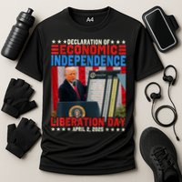 Trump Tariff Chart Declaration Of Economic Independence 2025 Cooling Performance Crew T-Shirt
