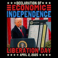 Trump Tariff Chart Declaration Of Economic Independence 2025 Bucket Hat