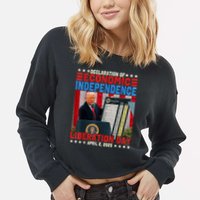 Trump Tariff Chart Declaration Of Economic Independence 2025 Cropped Pullover Crew
