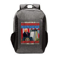 Trump Tariff Chart Declaration Of Economic Independence 2025 Vector Backpack