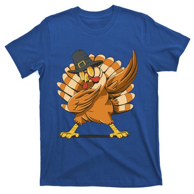 Thanksgiving Turkey Dabbing Cartoon Holiday Dab Funny Gift T-Shirt