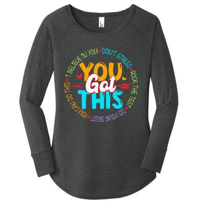 Teacher Testing Day You Got This Exam Women's Perfect Tri Tunic Long Sleeve Shirt