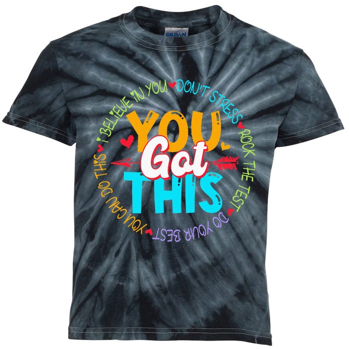 Teacher Testing Day You Got This Exam Kids Tie-Dye T-Shirt