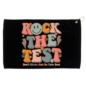 Teachers Test Day Teacher Rock The Test Grommeted Golf Towel