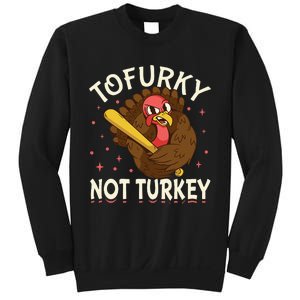 Thanksgiving Turkey Design Tofurky Present Sweatshirt