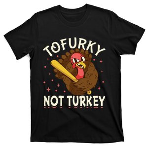 Thanksgiving Turkey Design Tofurky Present T-Shirt