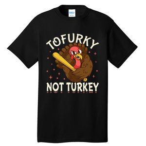 Thanksgiving Turkey Design Tofurky Present Tall T-Shirt