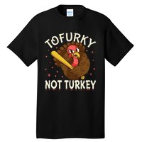 Thanksgiving Turkey Design Tofurky Present Tall T-Shirt