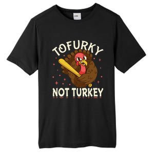 Thanksgiving Turkey Design Tofurky Present Tall Fusion ChromaSoft Performance T-Shirt