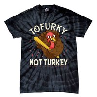 Thanksgiving Turkey Design Tofurky Present Tie-Dye T-Shirt