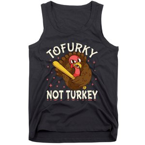 Thanksgiving Turkey Design Tofurky Present Tank Top