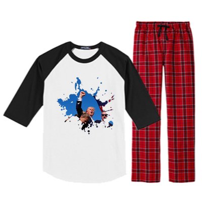 Triumphant Trump Defend Democracy Political Raglan Sleeve Pajama Set