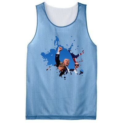 Triumphant Trump Defend Democracy Political Mesh Reversible Basketball Jersey Tank