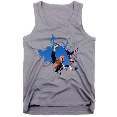 Triumphant Trump Defend Democracy Political Tank Top