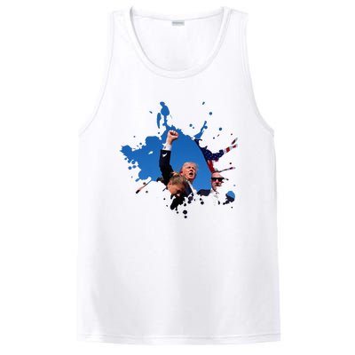 Triumphant Trump Defend Democracy Political PosiCharge Competitor Tank