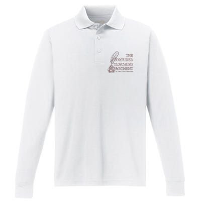 Tortured Teachers Department Performance Long Sleeve Polo