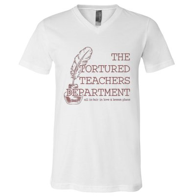 Tortured Teachers Department V-Neck T-Shirt