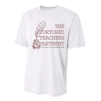 Tortured Teachers Department Performance Sprint T-Shirt