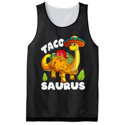 Tacosaurus Taco Dinosaur Funny Dino Cinco De Mayo Mexican Mesh Reversible Basketball Jersey Tank