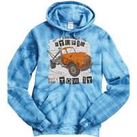 Tow Truck Driver I Can't Fix Stupid But I Can Tow It Tie Dye Hoodie