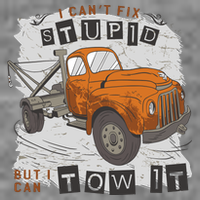 Tow Truck Driver I Can't Fix Stupid But I Can Tow It 7-Panel Snapback Hat