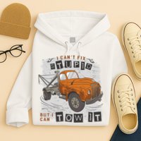 Tow Truck Driver I Can't Fix Stupid But I Can Tow It Hoodie