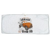 Tow Truck Driver I Can't Fix Stupid But I Can Tow It Large Microfiber Waffle Golf Towel