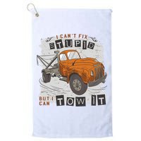 Tow Truck Driver I Can't Fix Stupid But I Can Tow It Golf Towel